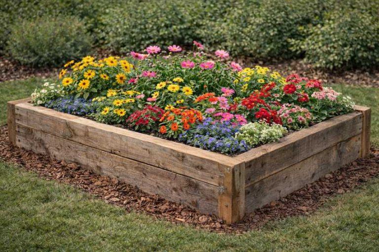 21 Simple Cheap Flower Bed Ideas - Homestead Gardener