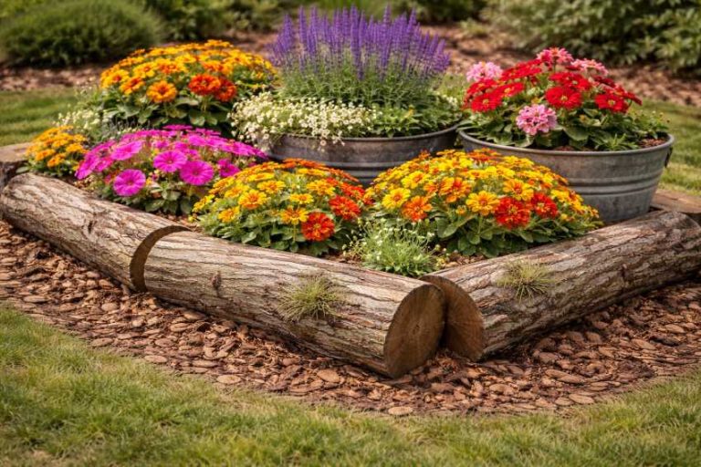 21 Simple Cheap Flower Bed Ideas - Homestead Gardener