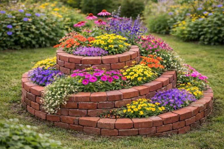 21 Simple Cheap Flower Bed Ideas - Homestead Gardener