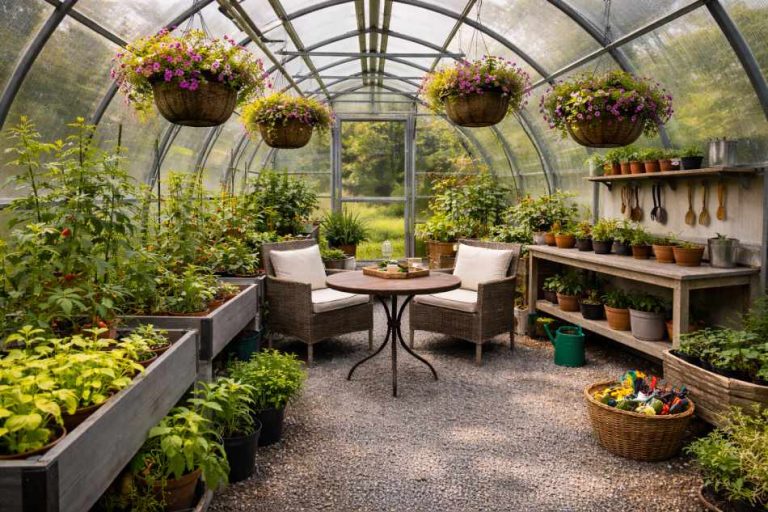 27 Greenhouse Interior Ideas that Look Unique - Homestead Gardener