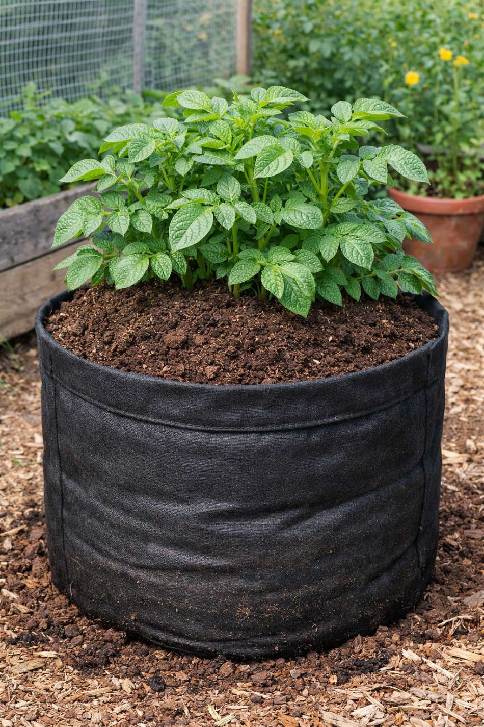 Container Potatoes Fall Back How to Grow Potatoes in Containers? - Homestead Gardener